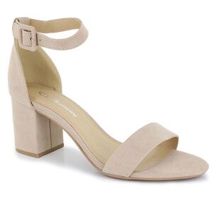 CL By Laundry Nude Block Heels